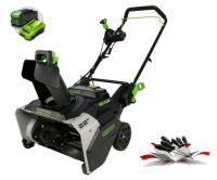 Снегоуборщик Greenworks 82SN22 82V (56 см) бесщеточный аккумуляторный