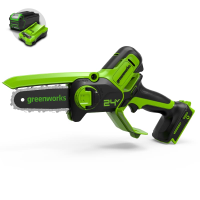 Цепная мини-пила Greenworks 24V G24MCS10 (10 см) аккумуляторная в Тюмени